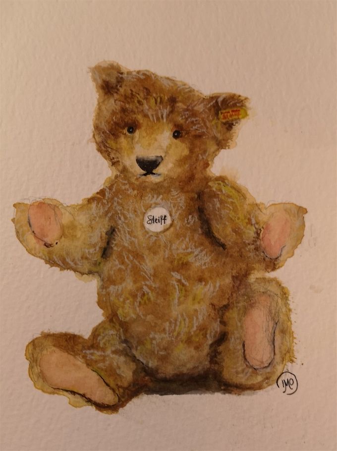 Teddybjörnen, Steiff 28x18cm